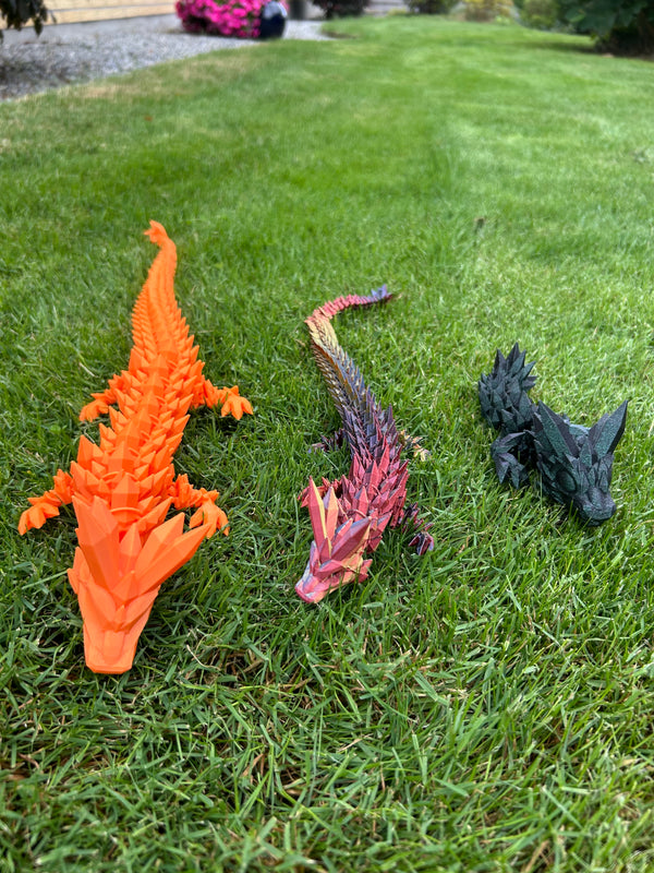 Krystal drage 3D Printet Fidget