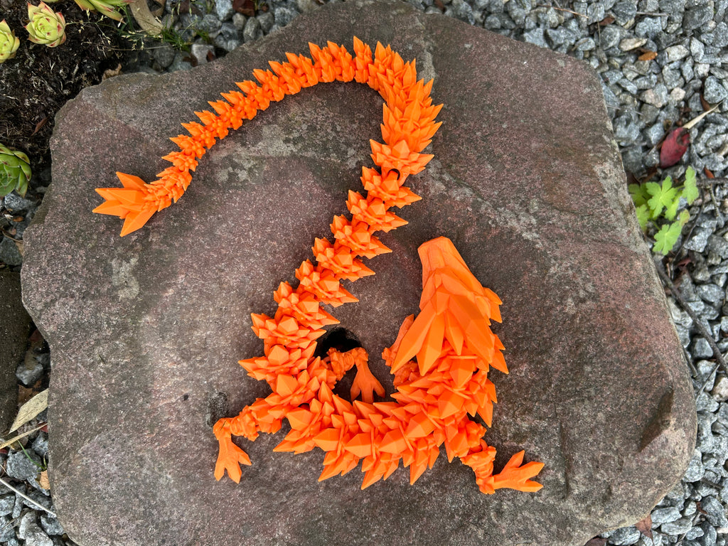 Krystal drage 3D Printet Fidget