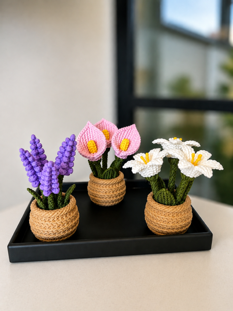 Hæklede blomster